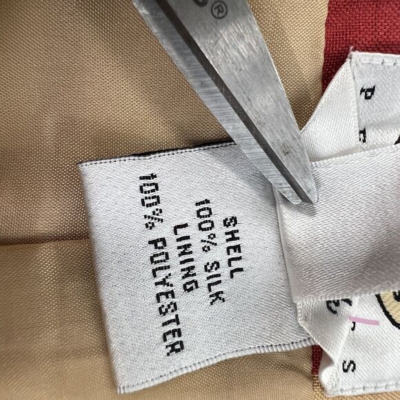 Talbots Petites Pure Silk Pants Polka Dot Size 16 - Picture 13 of 15